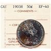 Image 2 : 1903H 50¢ ICCS Extra Fine-40.