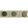 Image 2 : 1913 50¢, 1920 Wide O, and 1936, all ICCS Very Fine-20, lot of 3 coins.