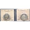 Image 1 : 1953 50¢ LD NSF & 1953 LD SF, both coins ICCS Choice Mint State-64.