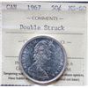 Image 2 : 1967 50¢ "Dbl Struck" ICCS Mint State-60.