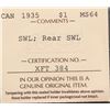 Image 2 : 1935 $1 "SWL, Rear SWL" ICCS Choice Mint State-64