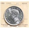 Image 2 : 1949 $1 "½ Moon variety" ICCS Choice Mint State-64. First offered in MS grade.  Let's see what the m