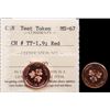 Image 1 : Test Token TT1, TT-1.9 ICCS Superb Gem Mint State-67 Red