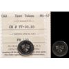 Image 1 : Test Token TT10, TT-10,10 ICCS Superb Gem Mint State-67