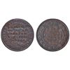 Image 1 : Counterstamp token; 1859 1¢ w/LC Barbeau Counterstamp  ICCS Fine-12.  Obv.   L.C. Barbeau courtier (