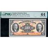 Image 2 : The Dominion Bank; 1935 $10 #857815 CH-220-28-02, PMG Very Choice Uncirculated-64EPQ.