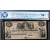 Image 1 : The Farmer's Joint Stock bank;  1849 $5 #280-12-06, WMG Choice About Uncirculated-58.  View and Bid 