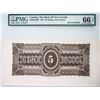 Image 3 : The Bank of Nova Scotia;  1881 $5 CH-550-20-10FP & Back Proof examples, PMG Superb Gem Uncirculated-