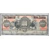 Image 1 : The Bank of Nova Scotia $100 1929 CH-550-28-40 #20948  LCG Very Fine-20.  A superb and bright exampl
