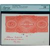 Image 2 : The Ontario Bank;  1888 $5 CH-555-18-02BP, LCG Choice About Uncirculated-58 w/Approval Proof Mounted