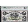 Image 2 : The Bank of Prince Edward Island; 1877 $2 #26851 CH-600-12-08, PMG Choice Uncirculated-63EPQ. Great 