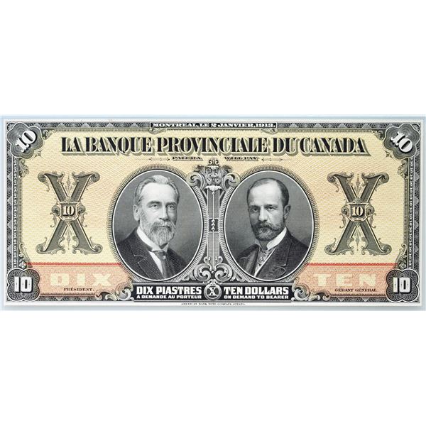 La Banque Provinciale du Canada;  615-14-10FP, PMG Superb Gem Uncirculated-66EPQ.  Housed in PMG dou