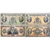 Image 1 : Chartered Banknote Lot;  Mixed Banks, denominations, varieties and signatures.  Lot of 4 notes.  F t