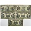Image 1 : Chartered Banknote Lot; Mixed Banks, denominations, varieties and signatures.  Lot of 5 notes.  F to