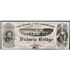 Image 1 : The Bank of St. Lawrence; Victoria Bridge $500 - G.T. Railway - Montreal - Advertising Note -  Origi