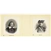 Image 1 : Vignette; Double Vignette Card of 1866 $1 PC-2 & 1870 $2 DC-3