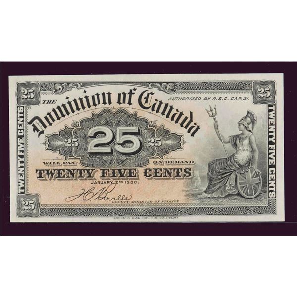 1900 25¢ DC-15b AU or better.