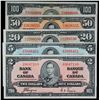 Image 1 : 1937 $1 to $100 Date Set;  Lot of 6 notes all VF to EF grades.