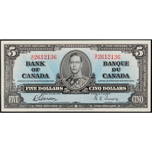 1937 $5 BC-23b #S/C2612136 PCGS Superb Gem Uncirculated-67PPQ.  An exceptional high grade example wi