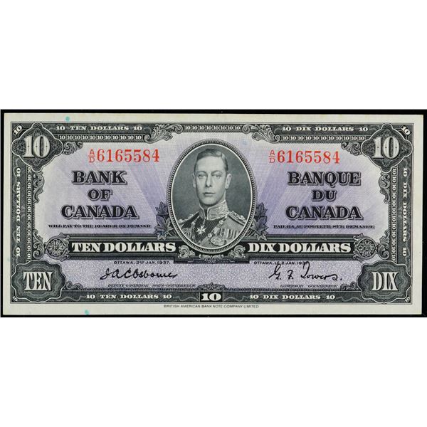 1937 $10 BC-24a #AD6165584, Original AU example.
