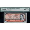 Image 2 : 1954 $2 BC-30bA #*A/B0007413 LCG Superb Gem Uncirculated-66PPQ. This is a bright and pristine issue 