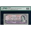 Image 2 : 1954 $10 BC-32bA #*A/D0006321 PMG Choice Uncirculated-64EPQ.   This is a bright and pristine issue w
