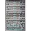 Image 1 : 1954 $1 BC-37cA *C/F0745405-414, 10 Consecutive numbered notes.  All Choice to Gem Unc.