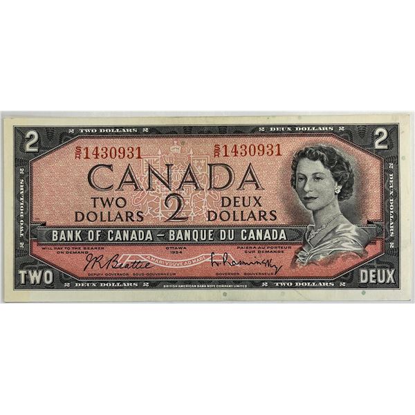 1954 $2 BC-38bT #S/R1430931 EF or better.