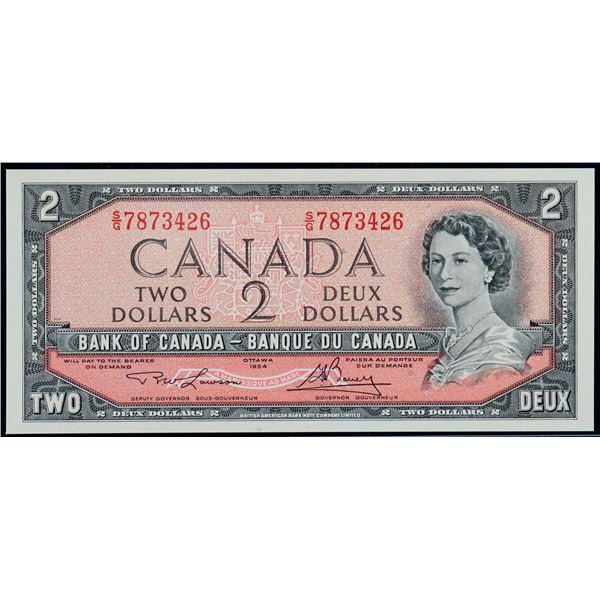 1954 $2 BC-38d #SG7873426, LCG Superb Gem Uncirculated-68PPQ.  Should be considered as Top graded ex