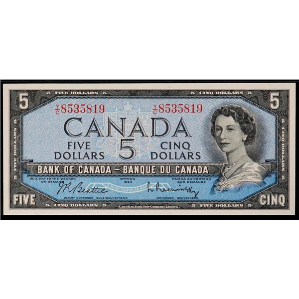 1954 $5 BC-39b #Y/C 8535819 Changeover PMG Splendid Gem Uncirculated-68 EPQ.  An exceptional high gr