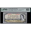 Image 2 : 1954 $20 BC-41b #M/E 8456990 Changeover PMG Gem Uncirculated-65 EPQ,  Scarce!