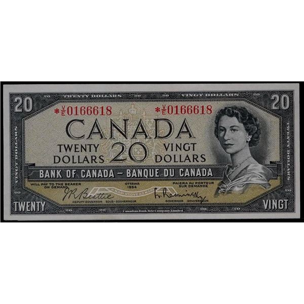 1954 $20 BC-41bA #*VE0166618, LCG Choice About Uncirculated-53PPQ.