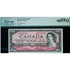 Image 2 : 1954 $1000 BC-44d #AK0933315, LCG Superb Gem Uncirculated-66PPQ.    Consecutive Note next Lot.