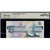 Image 2 : 1986 $5 BC-56a-i "Blue Plate #EOH2941637 LCG Superb Gem Uncirculated-66PPQ