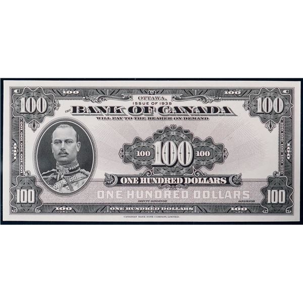 1935 $100 BC-15FP English Face Proof PCGS Splendid Gem Uncirculated-68 PPQ.   This is a bright and p