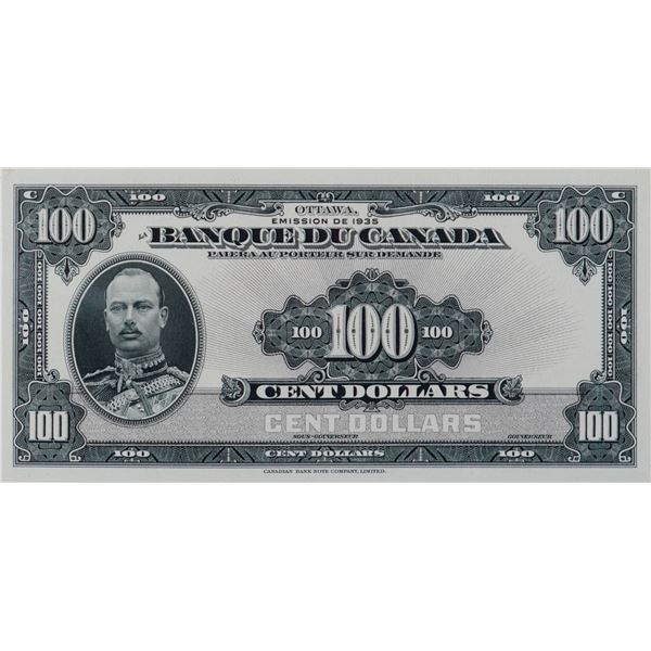 1935 $100 BC-16FP French Face Proof LCG Gem Uncirculated-66 PPQ