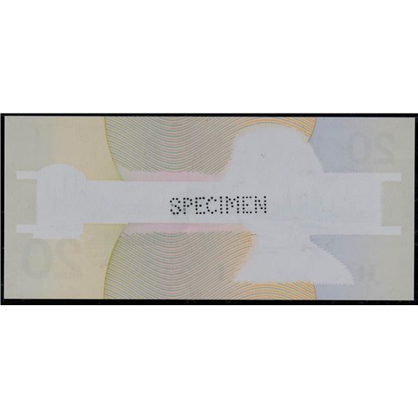 Experimental Note; 1991 $20 BC-58exp "Polymer" Choice Uncirculated-64EPQ