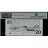Image 2 : Experimental Note; 1991 $20 BC-58exp "Polymer" Choice Uncirculated-64EPQ