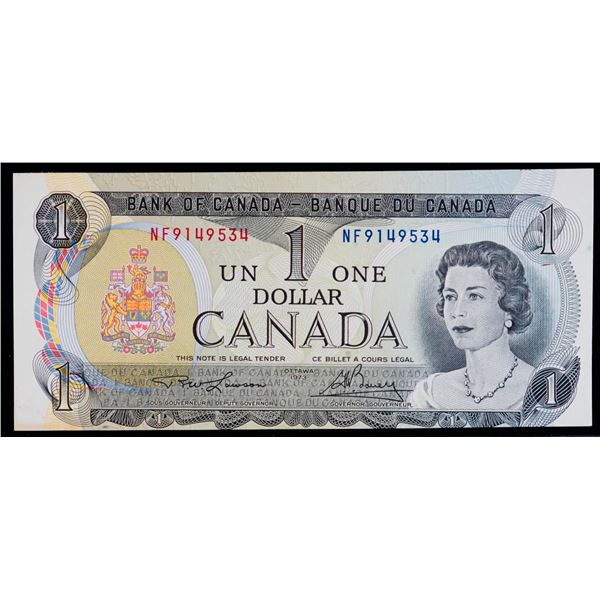 Error Note;  1973 $1 BC-46a #NF9149534, Error Offset, Unc or better.