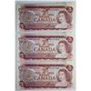 Image 1 : Error Notes;  1974 BC-47a #RA7177669-671.  Lot of 3 Crisp Original UNC Miscut Notes.