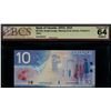 Image 1 : Error Note;  2001 $10 BC-63b #FED7965543, missing circle variety, BCS Choice Uncirculated-64.