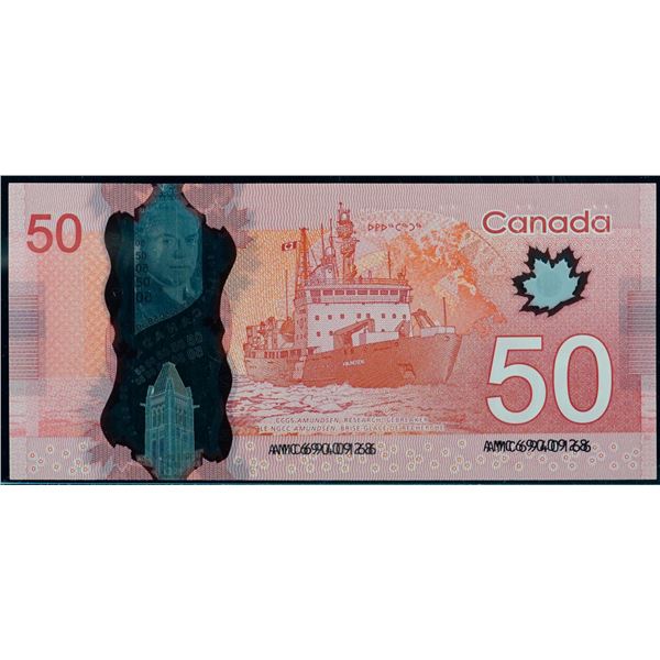 Error; 2012 $50 BC-72a #AMC6900928/AMC6940166.  "DUAL Serial numbers".  LCG Choice About Uncirculate