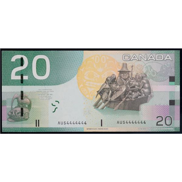 Solid Number;  2004 $20 BC-64b-i #AUS4444444, LCG Choice Extra Fine-45PPQ.