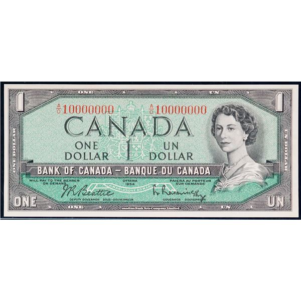 Ten Million Note; 1954 $1 BC-37b #AO10000000, LCG  Choice Uncirculated-63PPQ. Expect strong bidding.