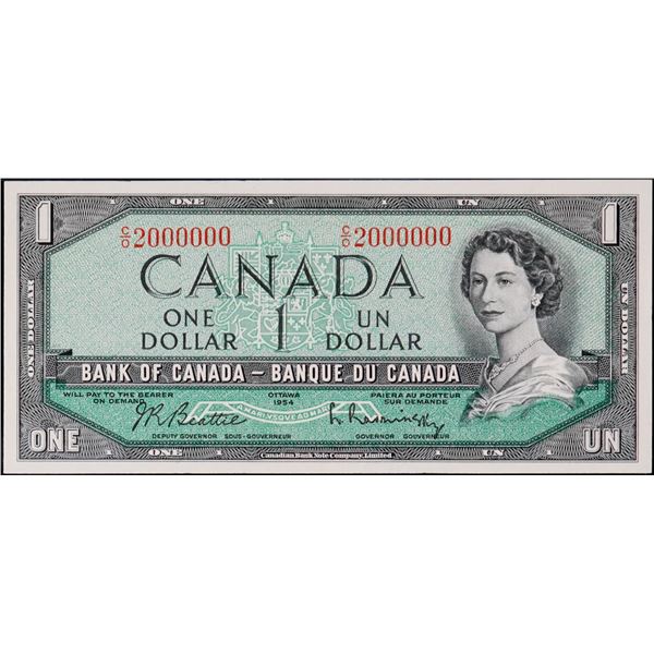 Million; 1954 $1 BC-37b N3 #C/O 2000000 PMG Choice About Uncirculated-58 EPQ