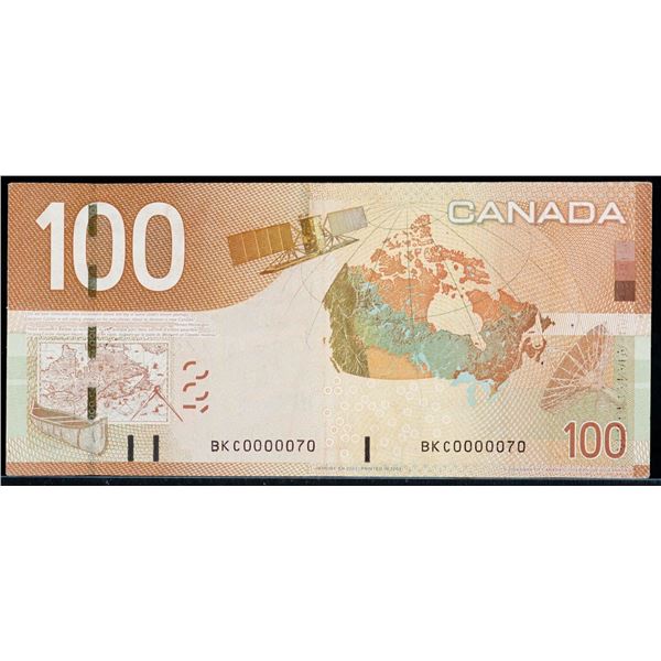 Low Serial Number; 2004 $100 BC-66a #BKC0000070 VF or better.