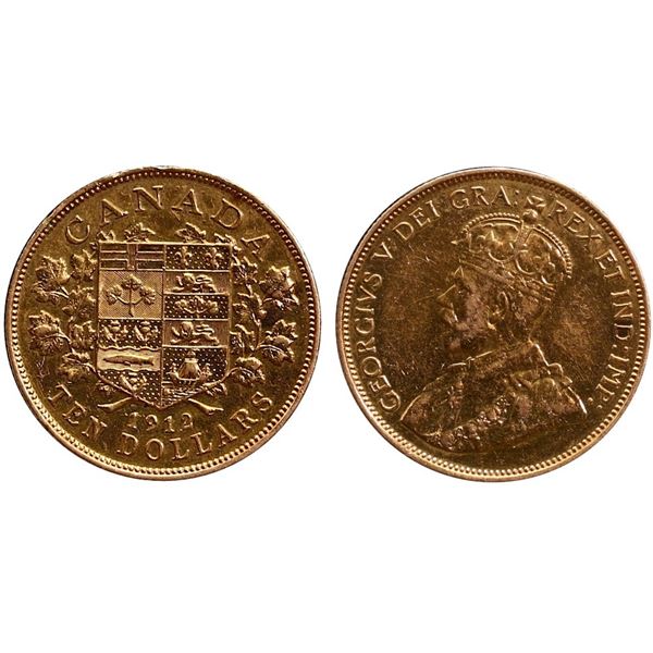 1912 $10 Gold EF with old polish appeal.