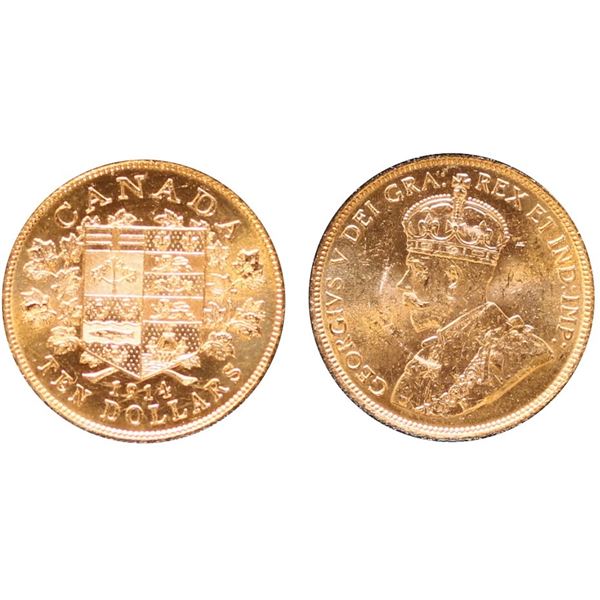 1914 $10 Gold RCM packaged Hand Selected BU example.  See Pic