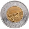Image 1 : 2000 $2 Path of Knowledge: Polar Bears - 22kt. Gold Coin.