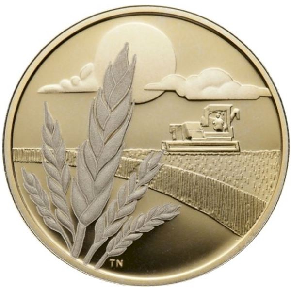 2003 $100 The Discovery of Marquis Wheat, 100th Anniversary - 14kt Gold Coin.